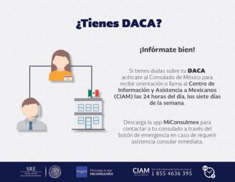 Difunde red consular información sobre DACA