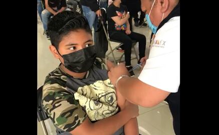 "Tenía miedo, pero no duele nada": vacunan contra Covid a niños de 9 años en Naucalpan