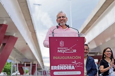 Ramírez Bedolla destaca inversión en infraestructura vial en Morelia