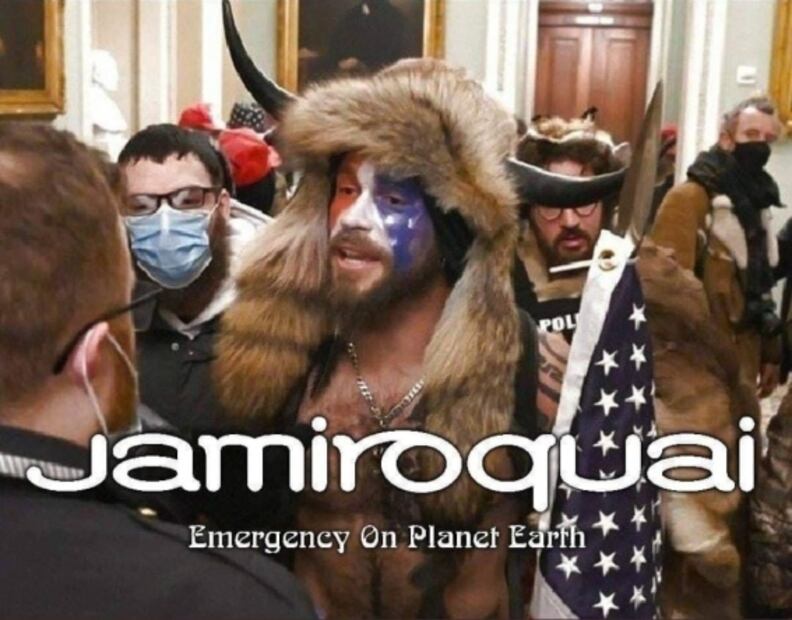 Confunden a cantante de Jamiroquai con manifestante en el Capitolio