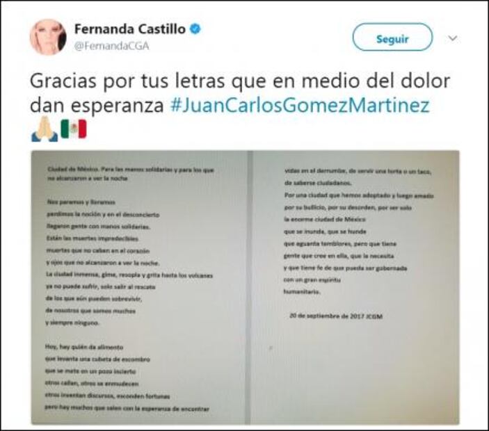 Fernanda Castillo: En medio del dolor hay esperanza 