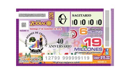 Lotería Nacional emite billete conmemorativo del CENDI
