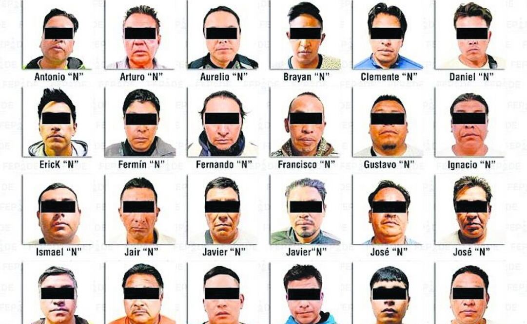 Los detenidos fueron llevados a la FEPADE. Foto: Especial