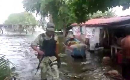 Se desborda laguna en Guerrero