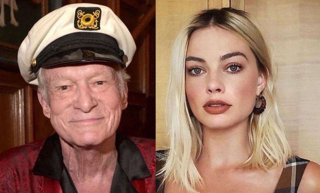 Hugh Hefner y Margot Robbie. Fuente: Instagram @margotrobbieofficial y @lemkaukrugman