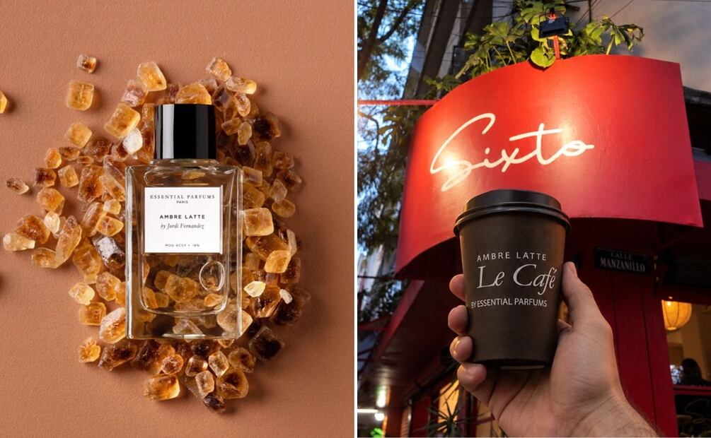 Café Sixto creó una bebida inspirada en el perfume Ambre Latte. Foto: Especial