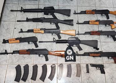 Guardia Nacional decomisa arsenal en garita de Nogales