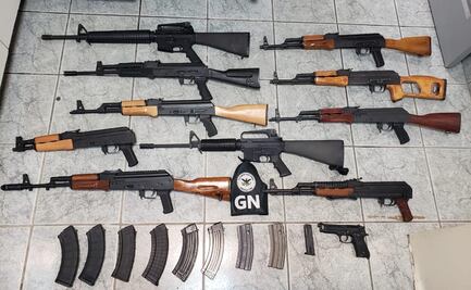 Guardia Nacional decomisa arsenal en garita de Nogales