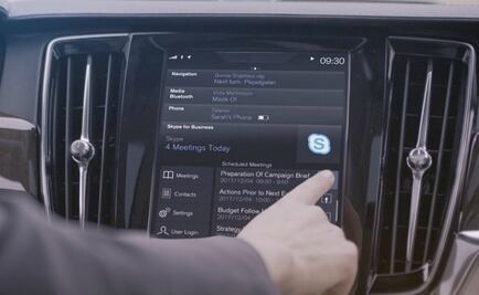 Volvo incluirá Skype for Business en su serie 90s