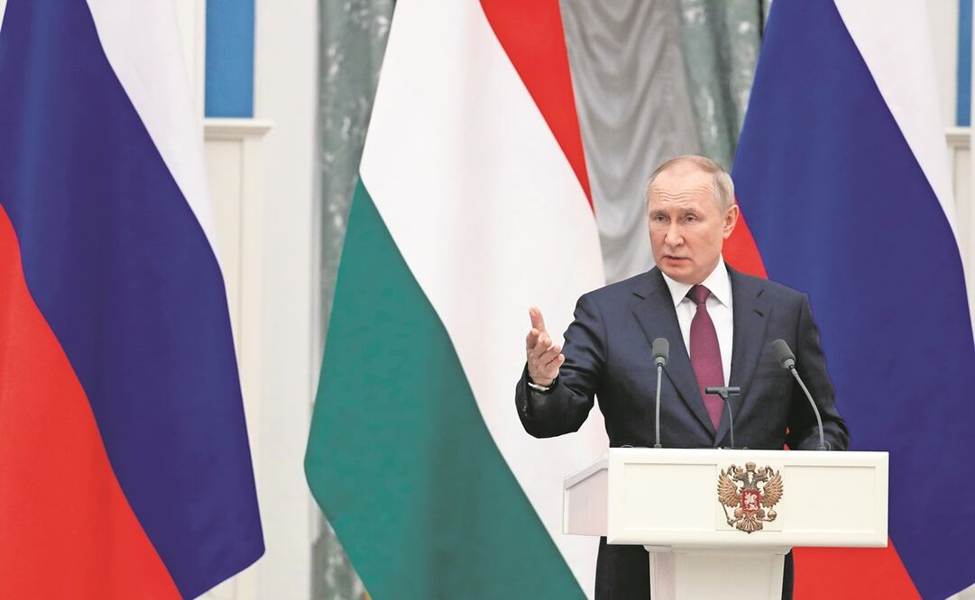 Vladimir Putin, presidente de Rusia, ayer en Moscú. Foto:Yuri Kochetkov/ AP