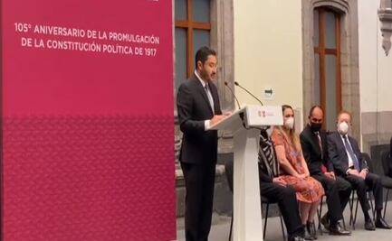 Batres destaca reformas de la 4T en ceremonia por el 105 Aniversatio de la Constitución Política de 1917 