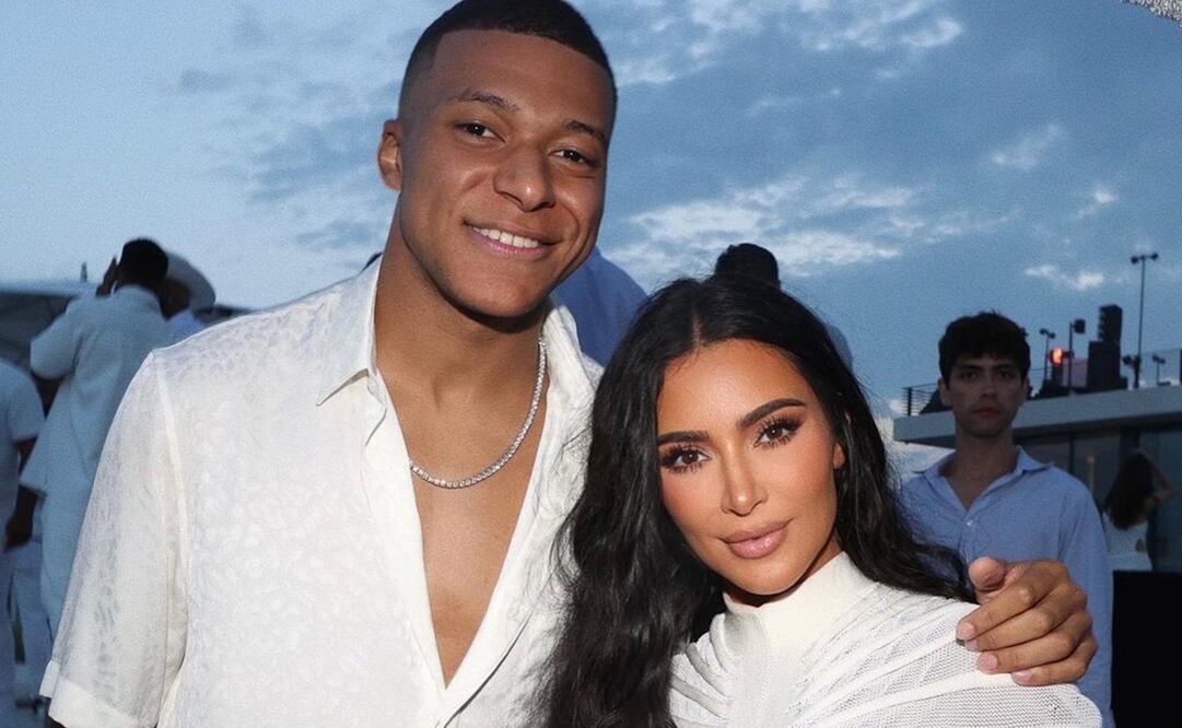 Kylian Mbappé y Kim Kardashian en una fiesta privada - Foto: Instagram