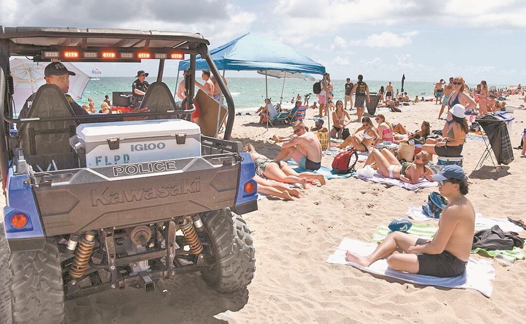 Entre el 14 y el 19 de marzo, los jóvenes prácticamente no obedecían en su totalidad las recomendaciones de las autoridades de South Miami Beach y Fort Lauderdale. Foto: CORTESÍA MICHELE EVE