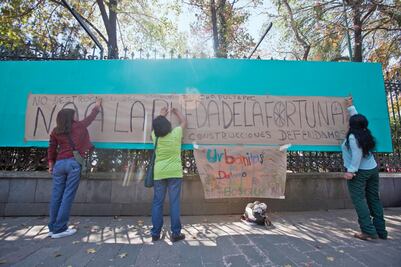 Colonos se oponen a rueda de la fortuna en Chapultepec