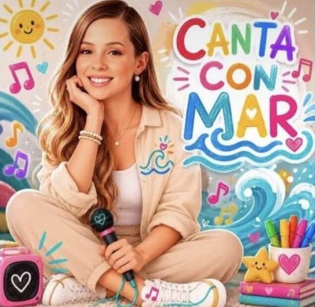 Mariana Rodríguez Cantú lanza álbum "Canta con  Mar". Fotos: Redes sociales