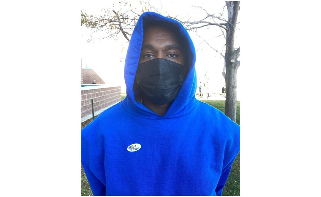 Kanye West acudió a votar por sí mismo. Foto: Instgaram 