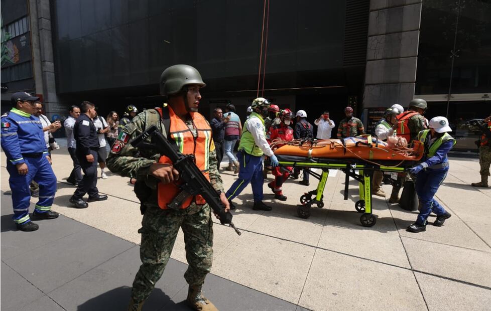 Simulacro de sismo 2024. Foto: Fernanda Rojas/EL UNIVERSAL