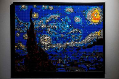 Obras de Klimt, Van Gogh y Miguel Angel hechas ¿con bloques de Lego?