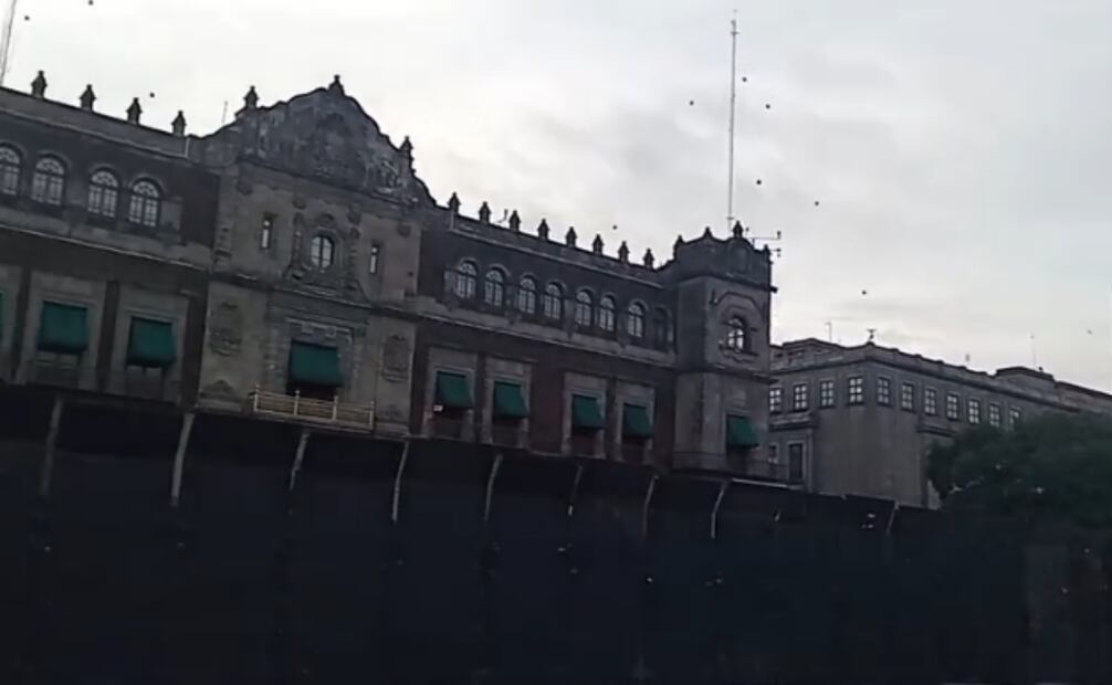 Blindan Palacio Nacional. Foto: Captura de pantalla