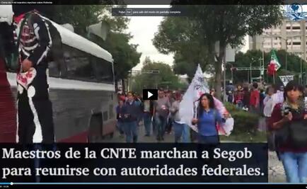 Cerca de 4 mil maestros marchan sobre Reforma
