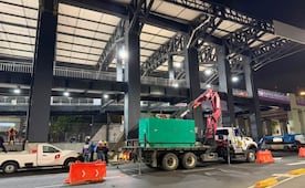 Obras en Chabacano se intensifican por las noches; refuerzan conexión del Metro con el Jardín Flotante sobre Calzada de Tlalpan