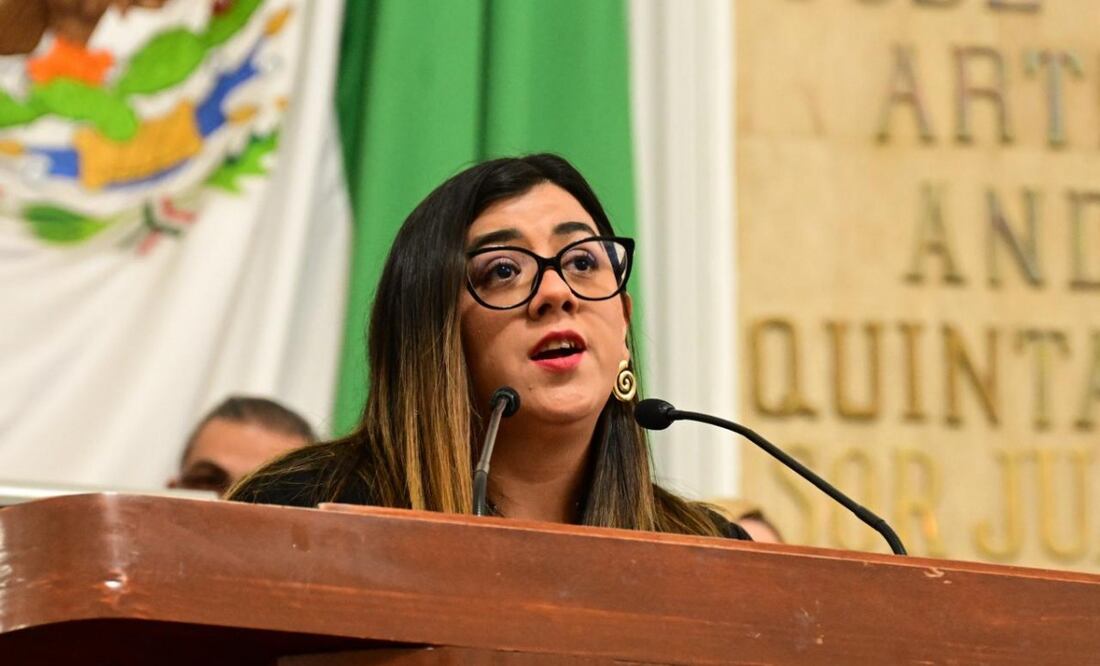 Daniela Álvarez, diputada local del PAN, propuso que el trabajo comunitario al que se hagan acreedores las personas por distintas faltas administrativas, pueda hacerse en módulos legislativos.
Foto: Especial.