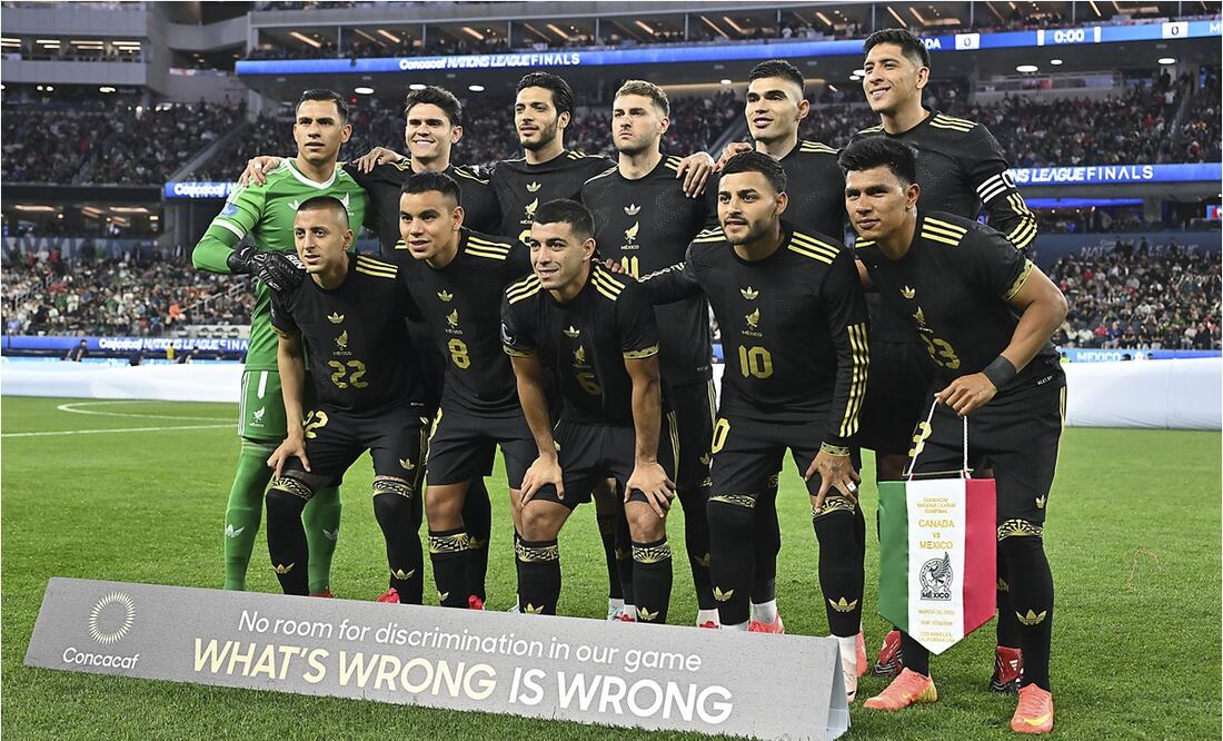 La Selección Mexicana que enfrentó a Canadá en las Semifinales de la Nations League. FOTO: IMAGO7