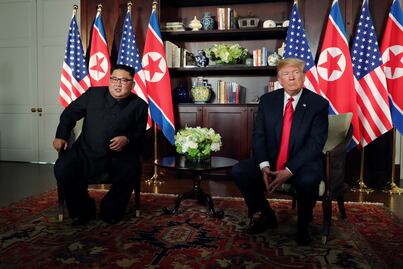 Diez momentos imperdibles de la cumbre entre Donald Trump y Kim Jong-un