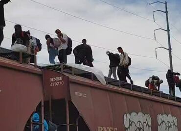 Cientos de migrantes llegan en tren hasta Ciudad Juárez