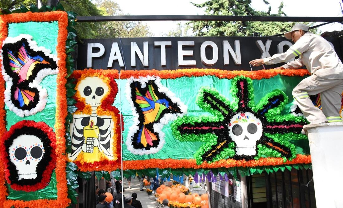 Panteón Xoco se prepara para recibir a más de 5 mil visitantes en Día de Muertos. Especial
