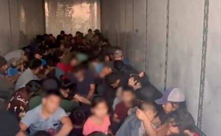 Hallan a 131 migrantes en contenedor de tractocamión en Chihuahua