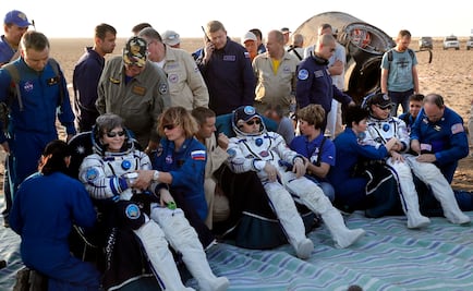 Astronautas de la EEI regresaron a la Tierra