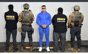"El Deivid", líder de la célula criminal "La Chokiza". Foto: Secretaría de Seguridad y Protección Ciudadana (SSPC)