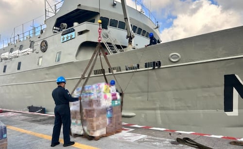 México envía 718 toneladas de ayuda humanitaria a Venezuela; insumos salen desde el puerto de Veracruz