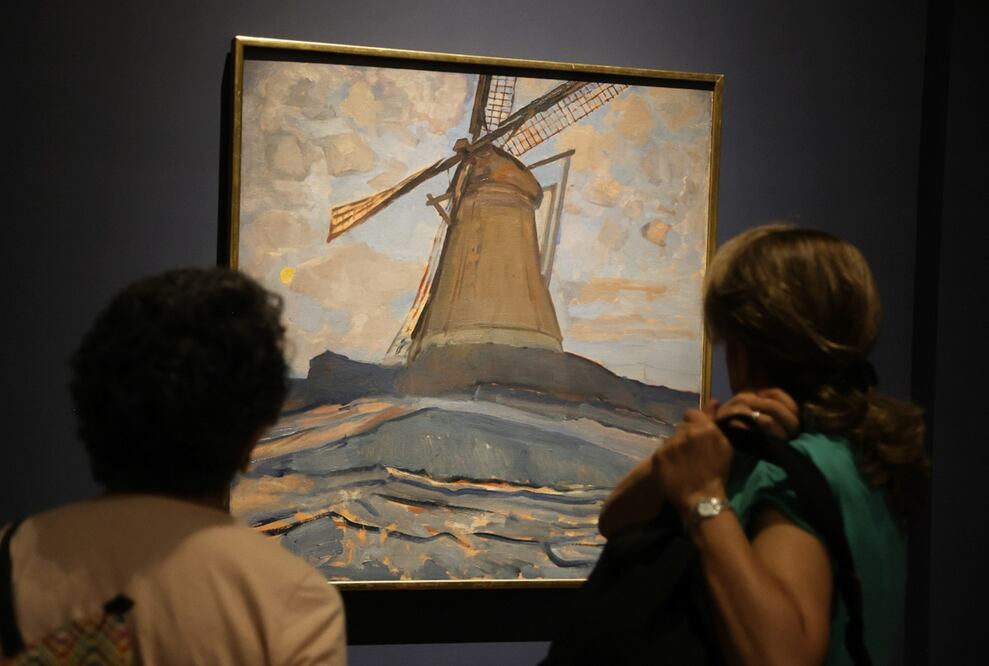 Aspectos de la exposición "La revolución impresionista: de Monet a Matisse", exhibida en el Palacio de Bellas Artes.
Foto: EL UNIVERSAL / Carlos Mejía