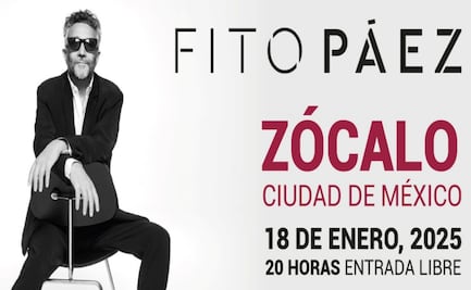 Fito Páez en el Zócalo: todo lo que tienes que saber sobre su concierto gratuito de este sábado
