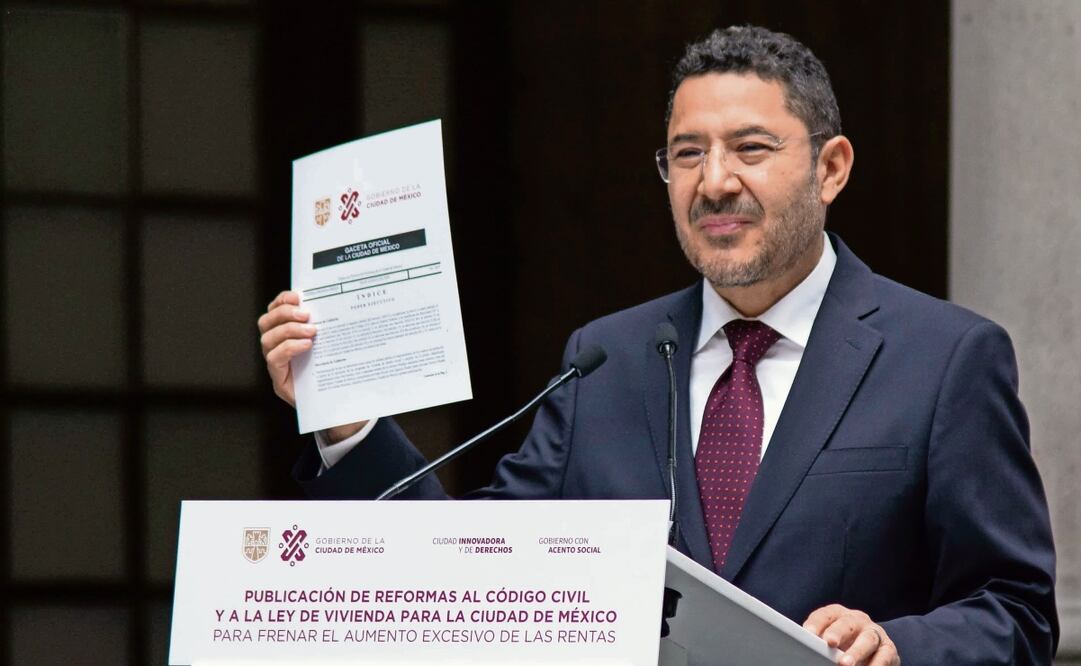 El jefe de Gobierno, Martí Batres, afirmó que con la reforma a las rentas se impulsa la construcción masiva de vivienda pública a bajo costo. Foto: Especial