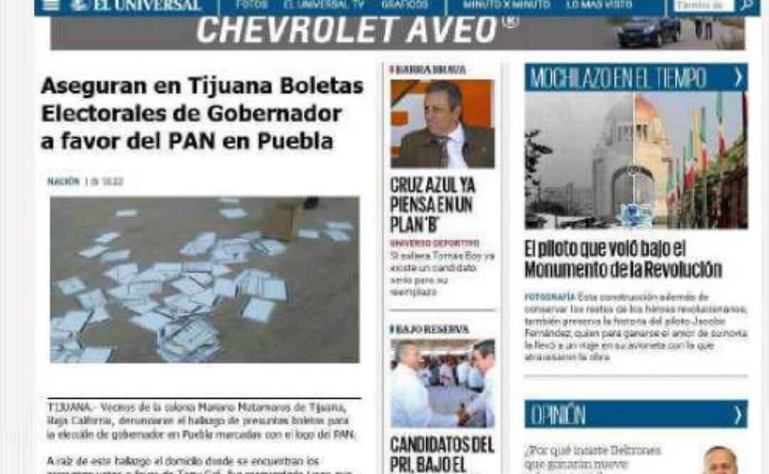 Imagen distribuida en redes sociales