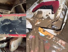 VIDEO: Gamer muestra colección de consolas destruidas tras inundación en Poza Rica