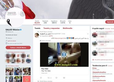 Hackean cuenta de Secretaría de Salud en Twitter