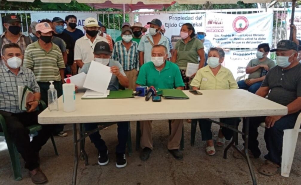 Ejidatarios bloquean entrada de la Zona Arqueológica de Dzibilchaltún