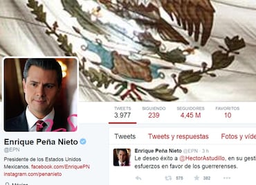 EPN desea éxito al gobernador de Guerrero, Héctor Astudillo