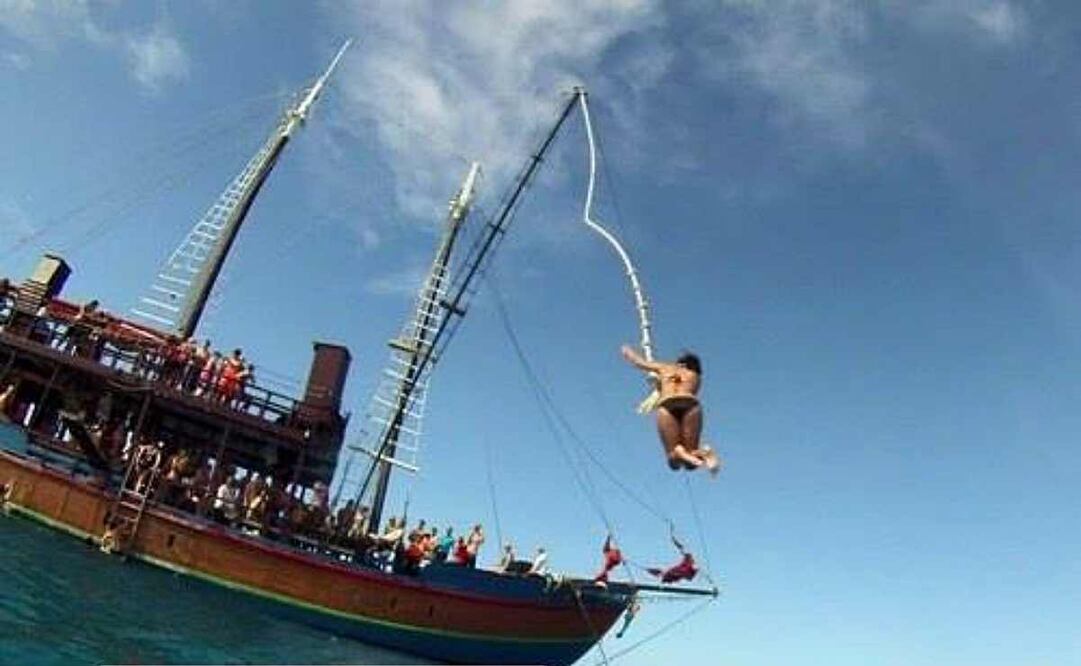 El crucero “Jolly Roger” contenía snorkel guiado, excursión con temática tipo pirata en el mar; así como barra libre, comida, música y baile. Sus actividades eran aptas para toda la familia y para personas de todas las edades. . Foto: Facebook Barbados Jolly Roger All Inclusive Pirate Party Cruise Excursion