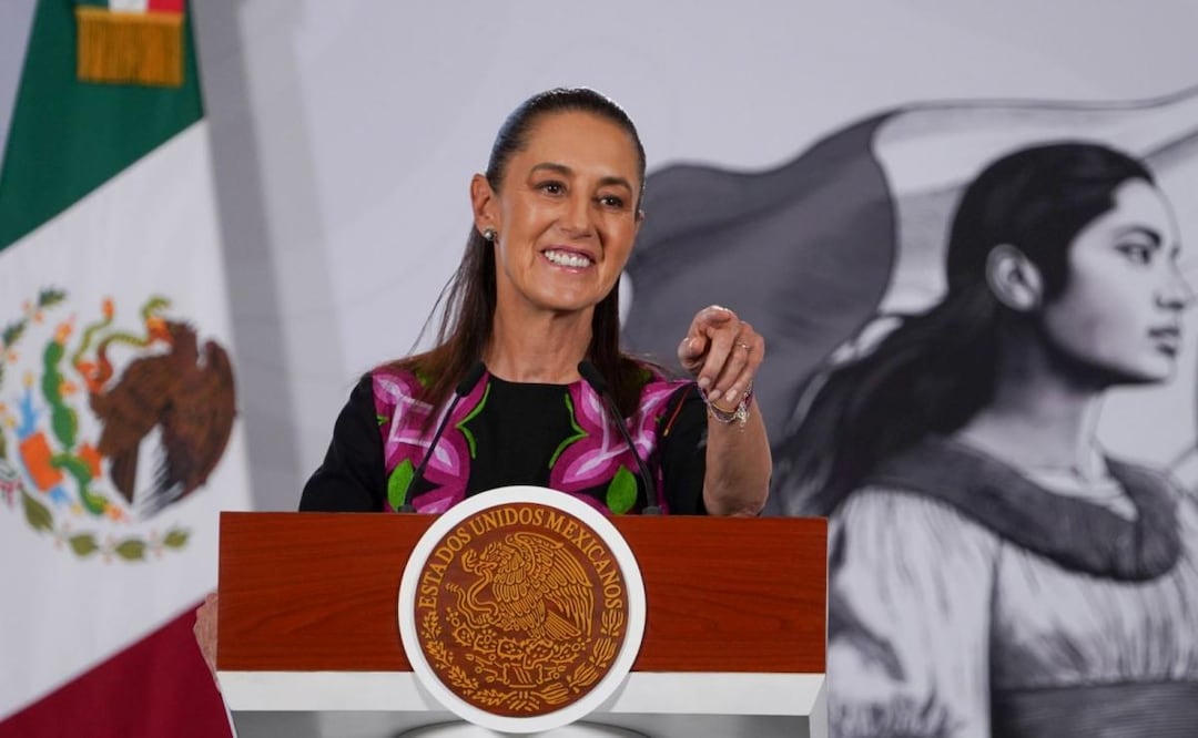 Presidenta Claudia Sheinbaum durante su conferencia de prensa de este 29 de julio desde Palacio Nacional (29/07/2026). Foto: Camila Ayala / Cuartoscuro