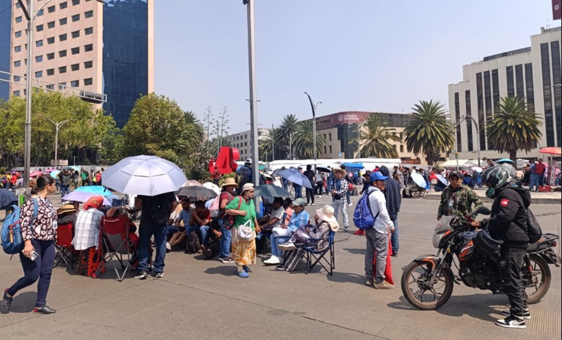 Integrantes de la CNTE volvieron a cerrar varias avenidas principales de la Ciudad de México; exigen diálogo directo con la presidenta Claudia Sheinbaum y aumento salarial, el 21 de mayo de 2025. Foto: Juan Boites/EL UNIVERSAL