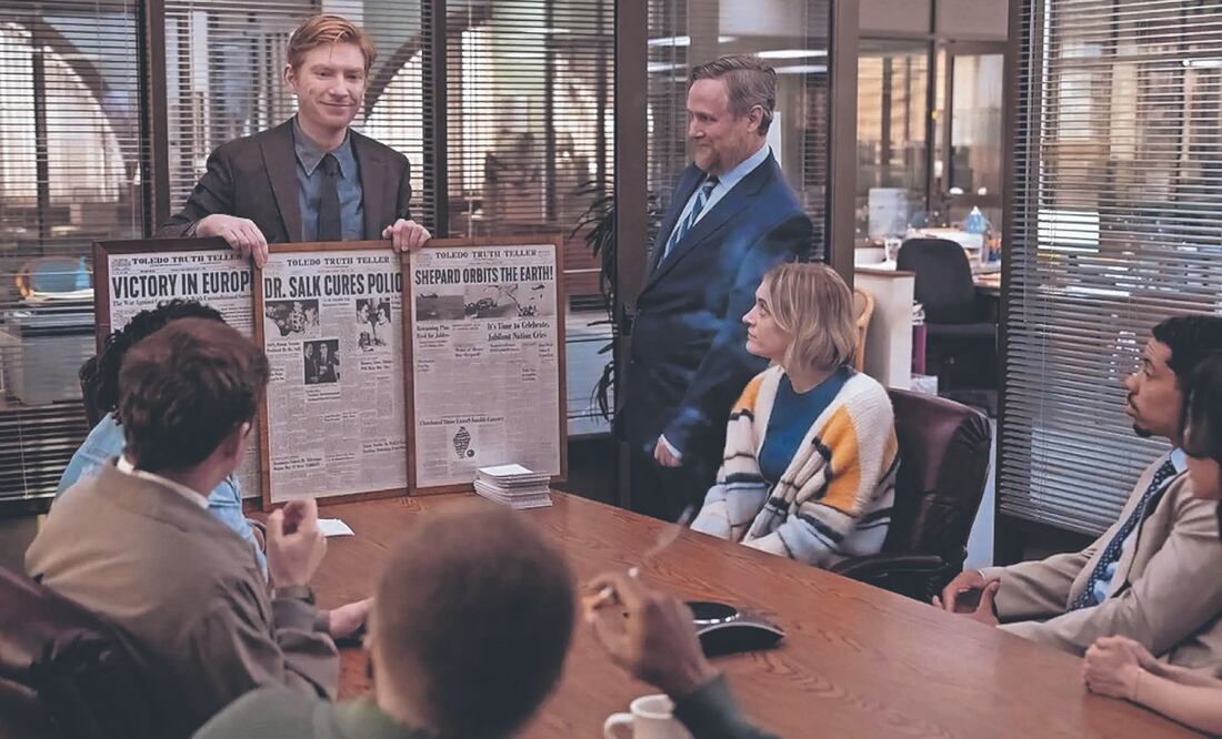 El equipo del ficticio Toledo Truth Teller busca reposicionar su medio.
universal televisión. Foto: de HBO MAX
