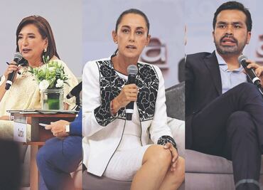 Sheinbaum, Gálvez y Máynez pasan prueba de fuego con banqueros