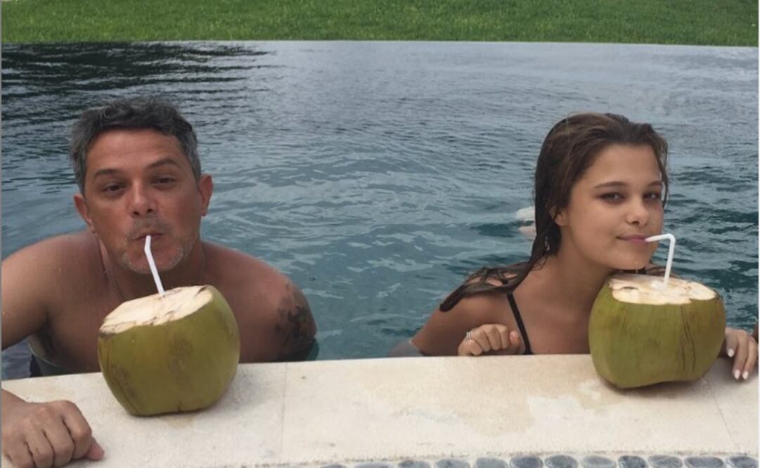 Alejandro Sanz y su hija Manuela. Foto: Captura Instagram Alejandro Sanz