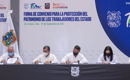 Firman convenio para resarcir adeudo en prestaciones de 50 mil trabajadores en Tamaulipas