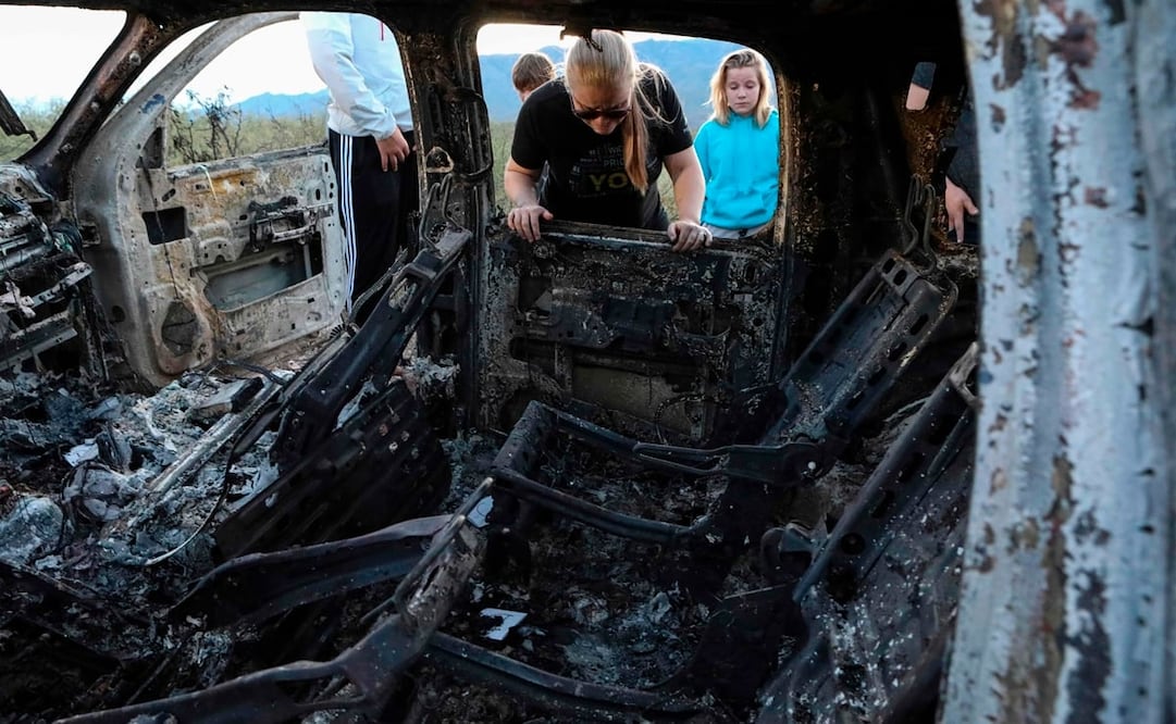 En el lugar murieron tres mujeres y seis menores de la familia LeBarón. Foto: AFP